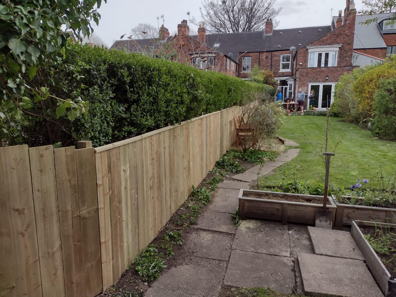 Installation of a brand new fence.